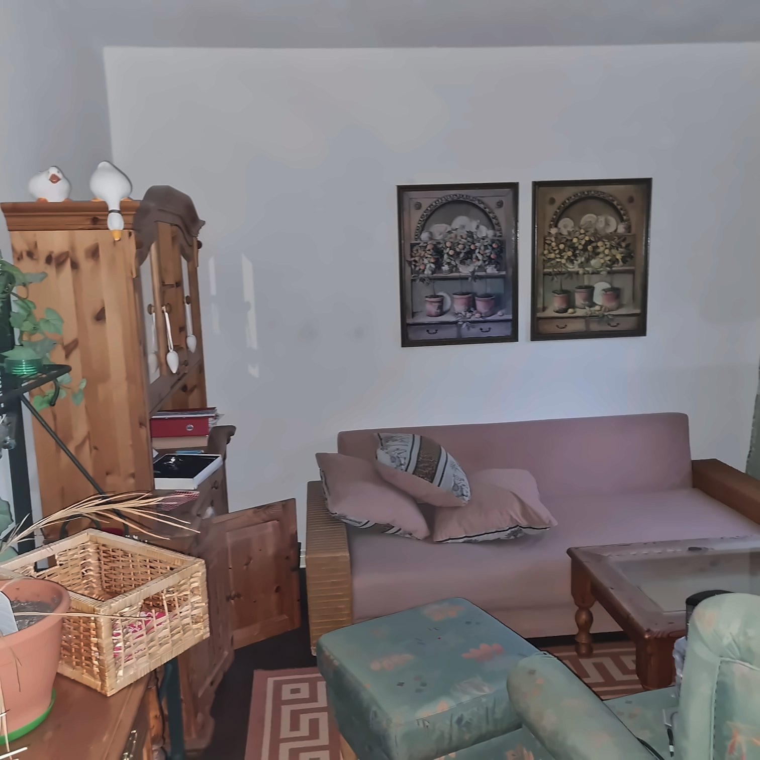 Volles Wohnzimmer vor der Räumung
